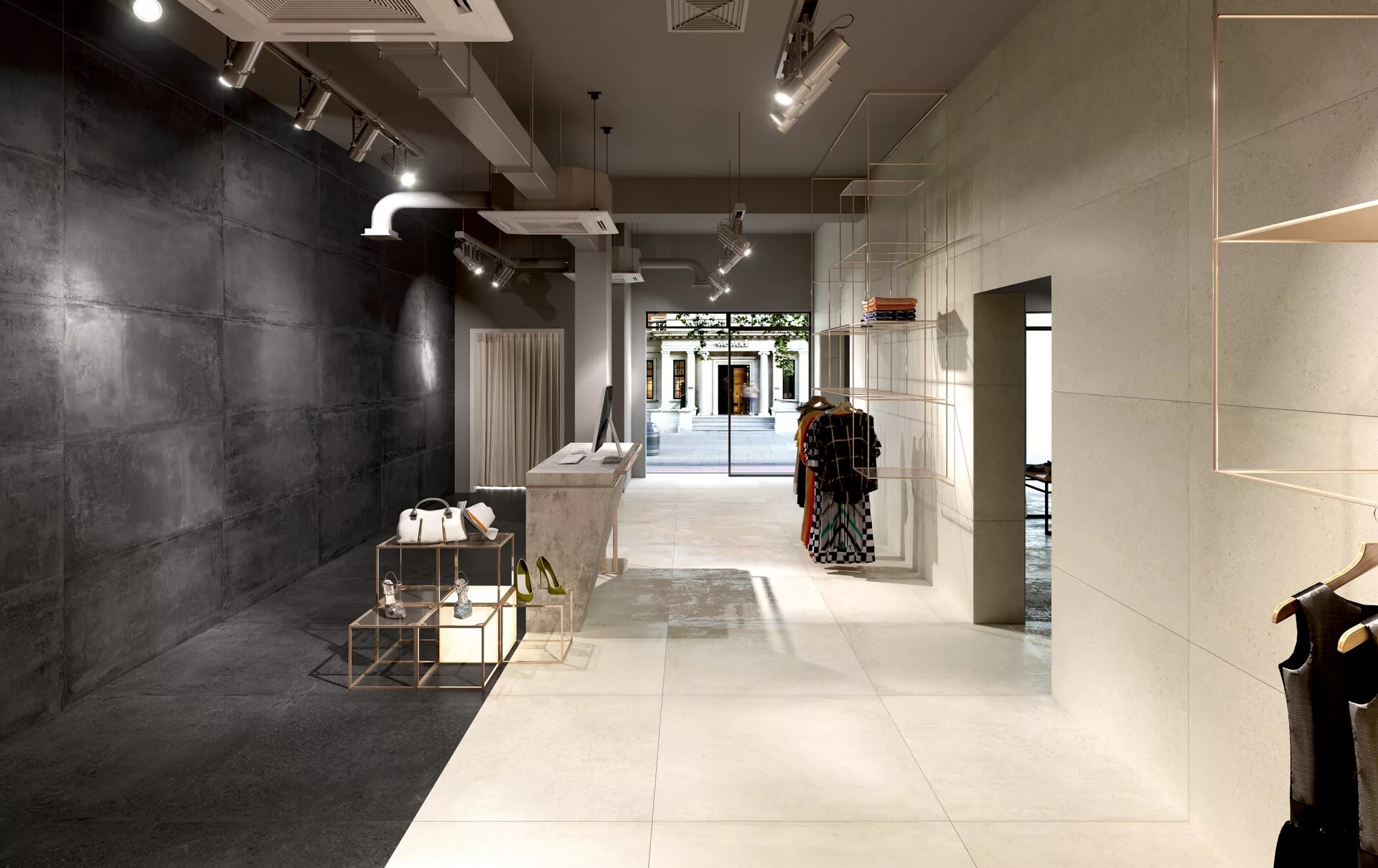 Konkrete Bianco 60x60cm – Bild 2