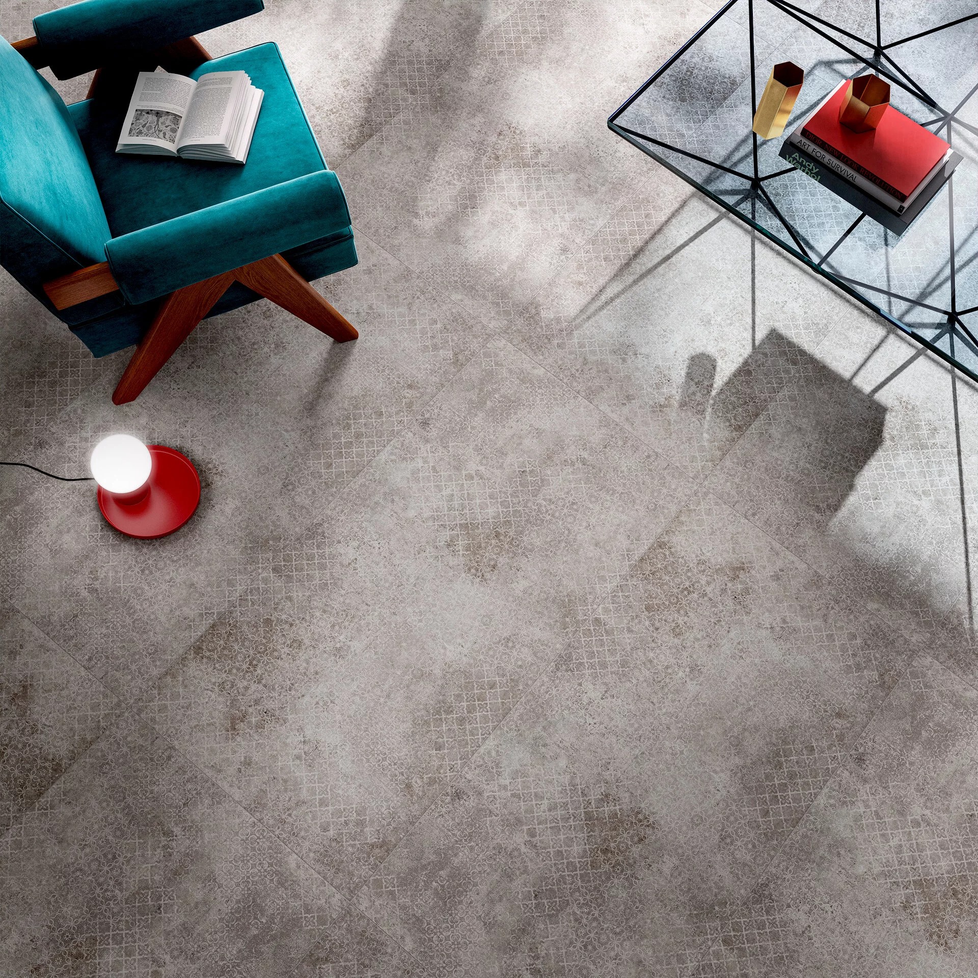 Sintesi Paint Decoro Grey matt rett 60x120cm – Bild 4