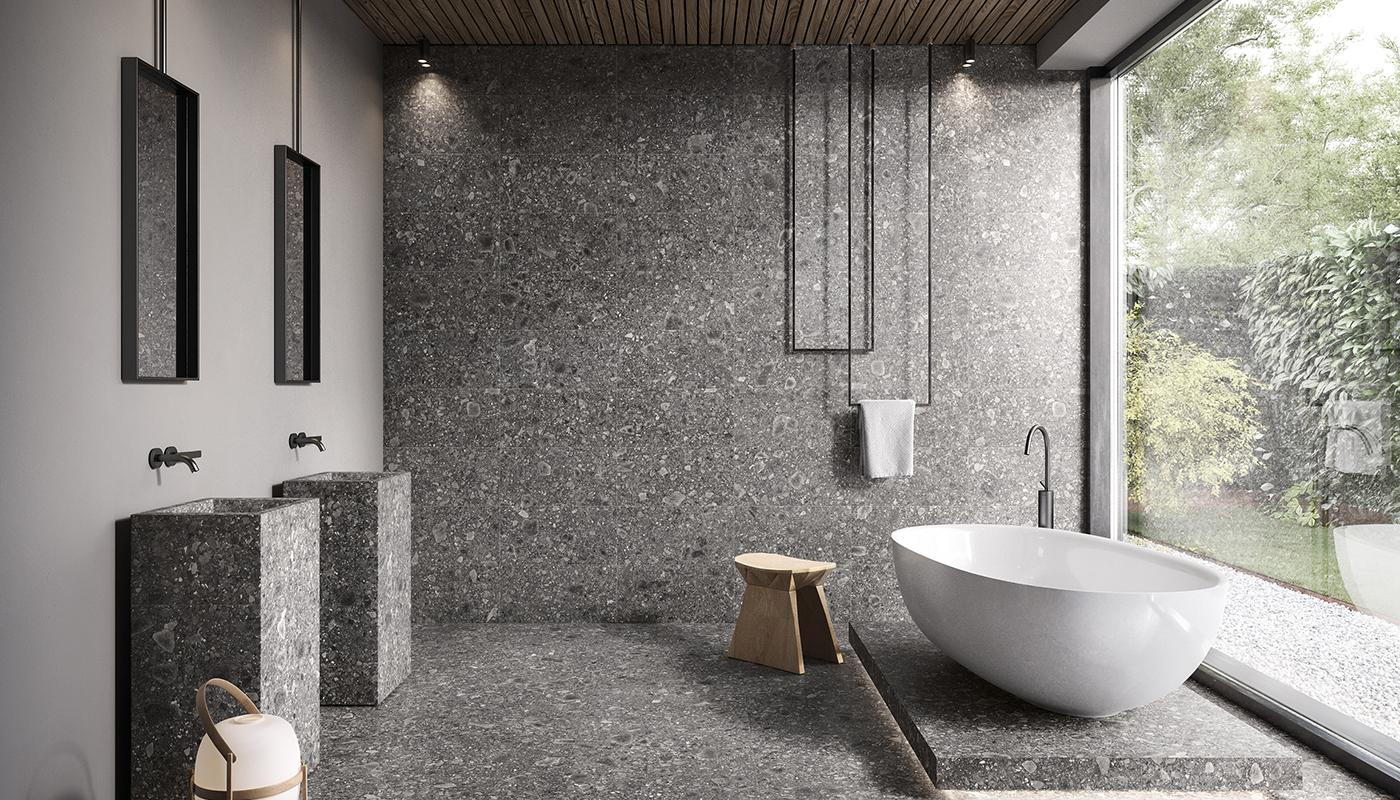 Ergon Lombarda Nero rett.matt 60x60cm – Bild 2