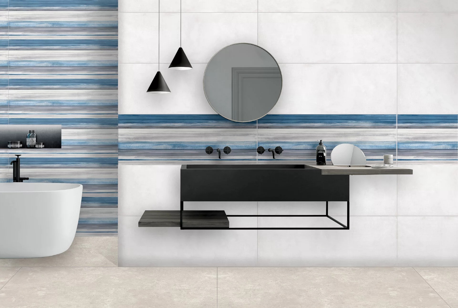 White Line Oriental Blu 100x33,3cm – Bild 2