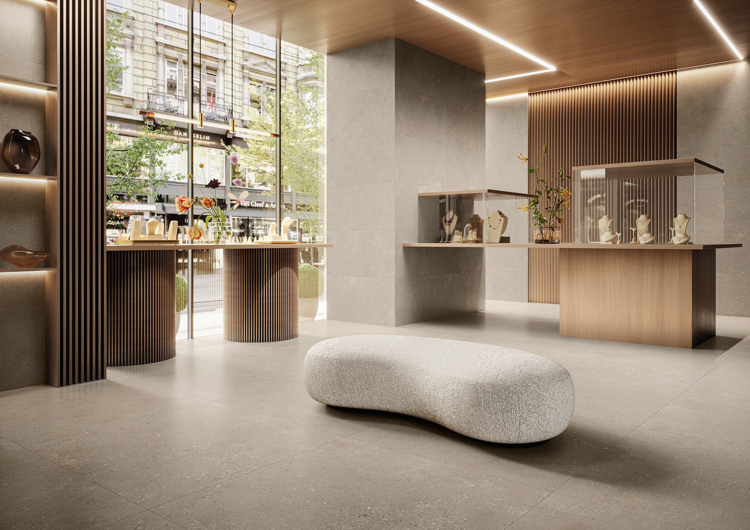 RAK Ceramics Creative Concrete Grey Matt 120x120 cm – Bild 2